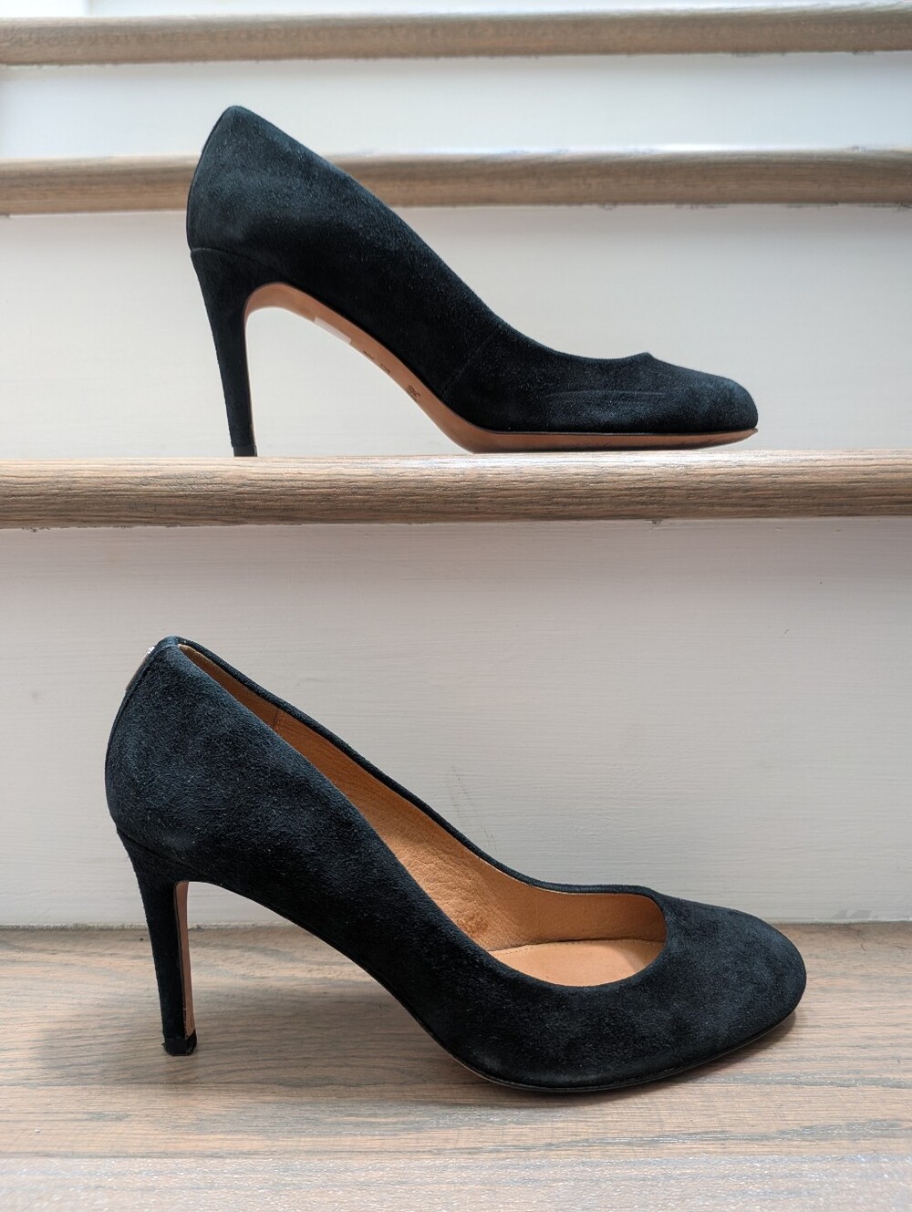 Coach "Rosey" Suede Pumps - Black - Picture 4 of 7